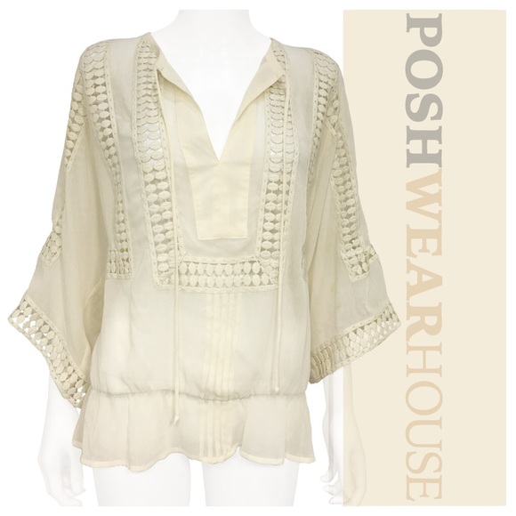 Daniel Rainn Tops - Lightweight Sheer Ivory Prairie Shirt